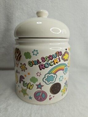 Girl Scouts Retro 'It's Cookie Time' Ceramic Cookie Jar